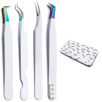 High-Quality Eyelash Tweezers for Volume & Classic Lash Extensions – Anti-Static Lash Tools