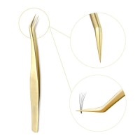Professional Eyelash Extension Tweezers for Precise Lash Isolation & Volume Application