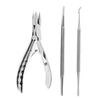 Professional Chiropody & Podiatry Instruments Set Stainless Steel Foot Care Tools
