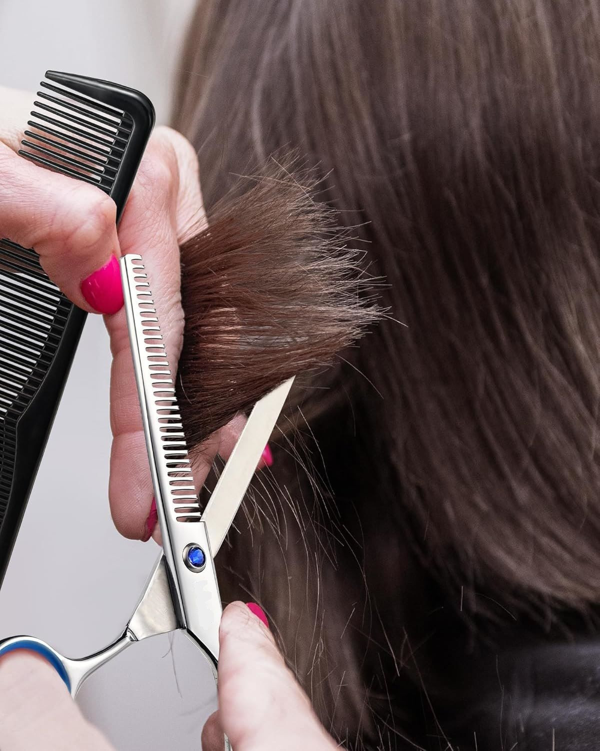 Professional Hair Cutting & Thinning Scissors Kit | Hairdressing Texturizing Razor Edge Scissor Barber Set