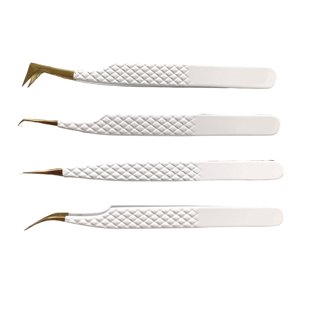 Premium Stainless Steel Eyelash Tweezer for Lash Extensions – Precision Lash Applicator Tool