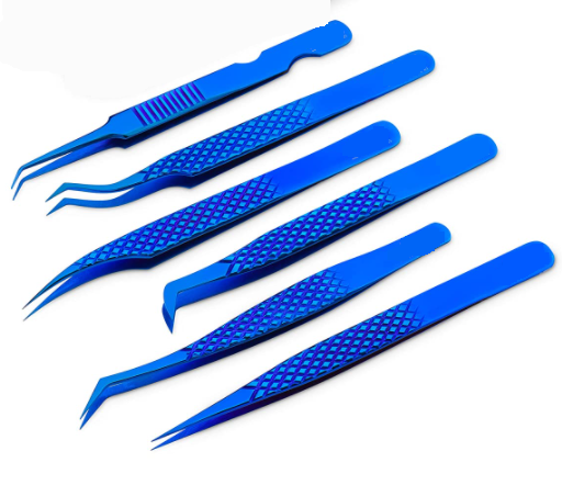 Premium Stainless Steel Eyelash Tweezer for Lash Extensions – Precision Lash Applicator Tool